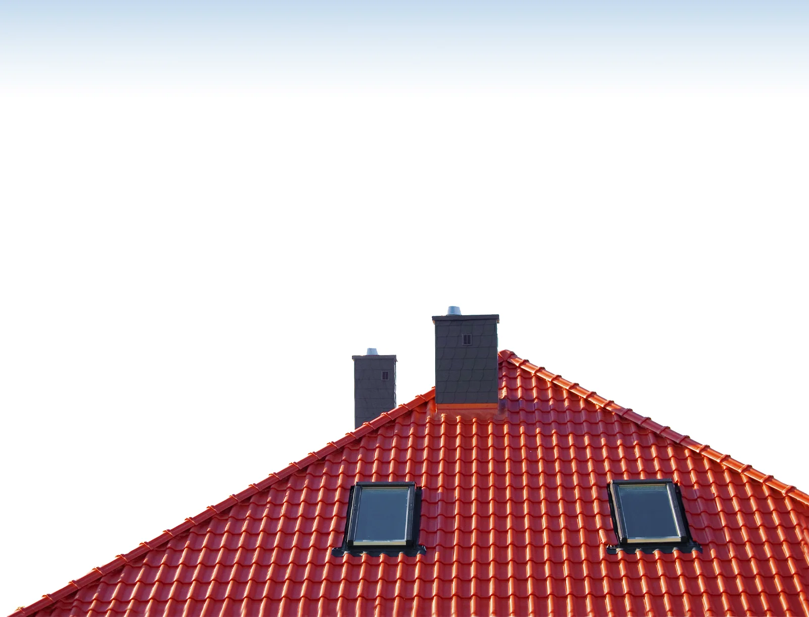 Roofline of a completed remodeling project